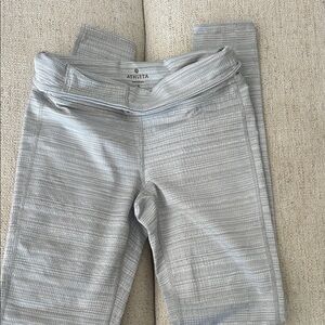 Athleta Grey and White Leggings
